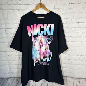Nicki Minaj Pink Friday 2 World Tour T-Shirt Black 2024 Concert‎ Graphic Tee 3XL